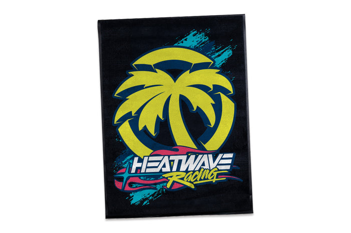 Vertical Heat Wave Y2K Racing Shop Rug on a white background