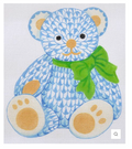 Herend Inspired Fishnet Teddy Bear