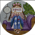Hippie Stitching Girl Ornament
