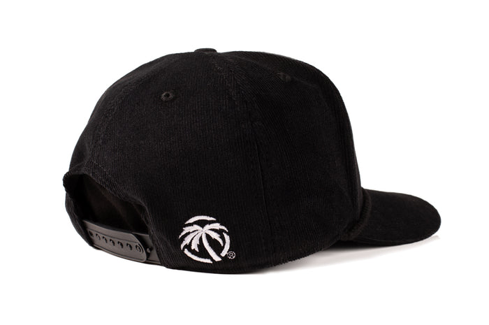 Back view of the Heat Wave Visual X Chevrolet Heart Beat of America Black Corduroy Hat.