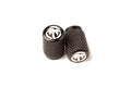 Heat Wave Visual black valve stem caps.
