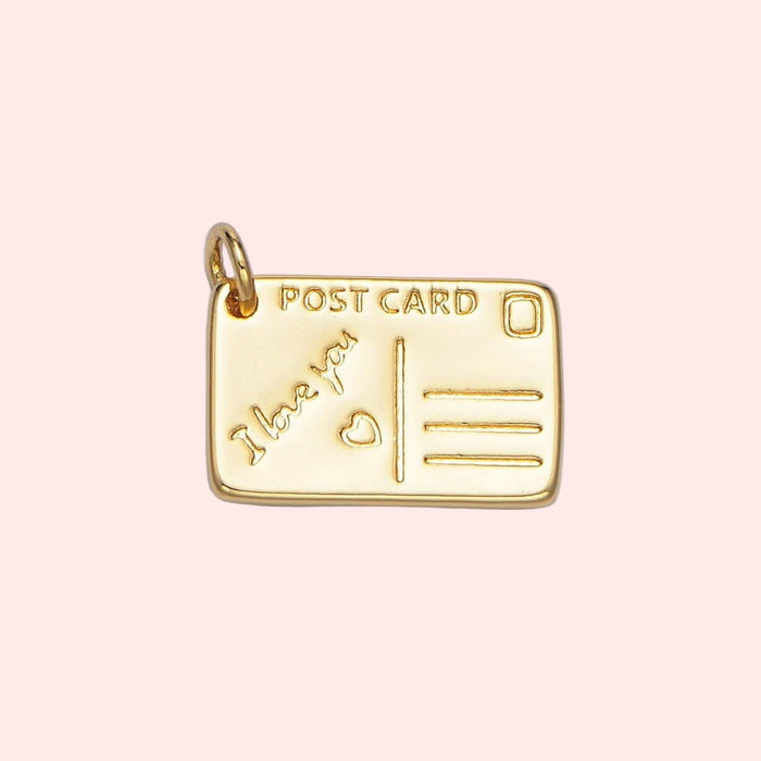 "I Love You" Post Card Charm
