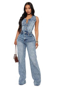 Journey DENIM JUMPSUIT SLEEVELESS