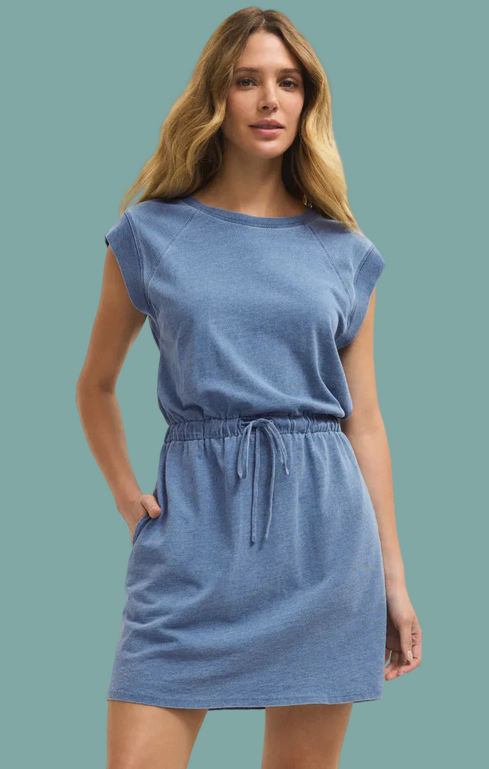 Kalani Jersey Denim Dress