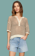 Kylo Striped Crochet Sweater