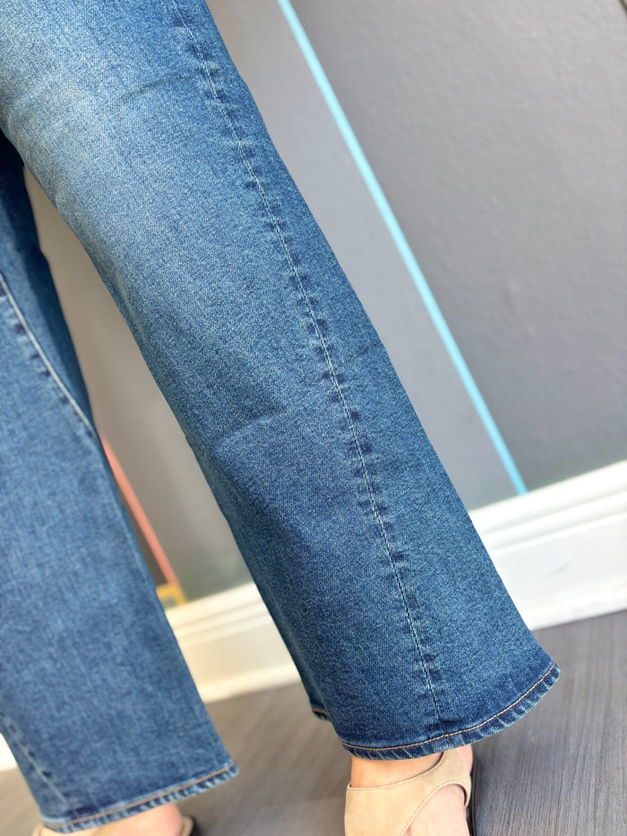 Kyra High Rise Bowed Wide Ankle