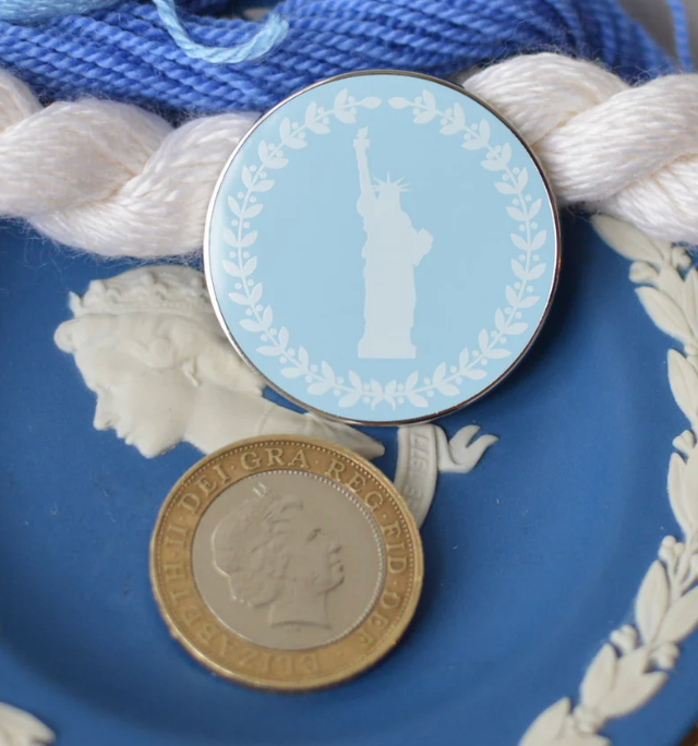 Lady Liberty Cameo Style Needle Minder