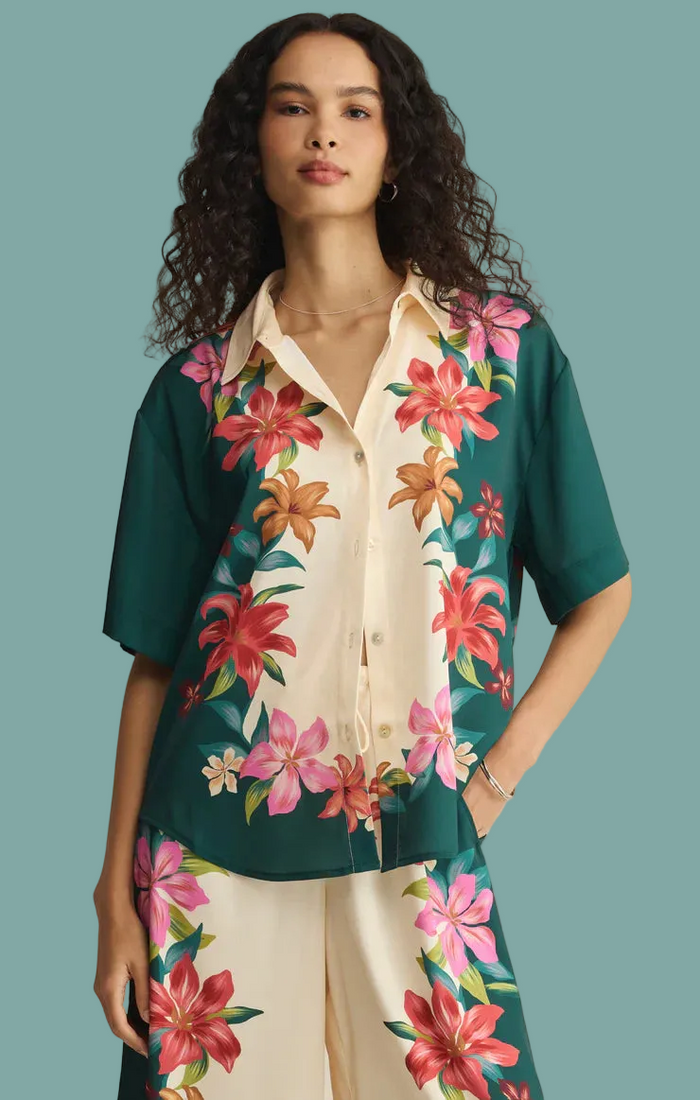 Lani Kiwi Button Up