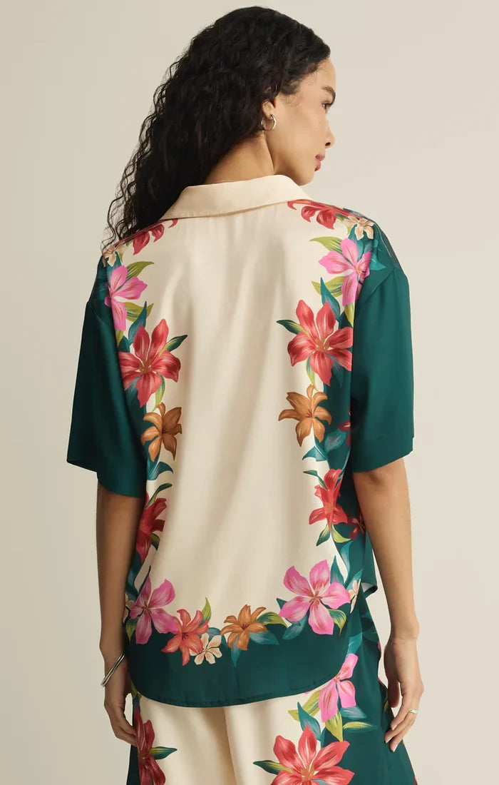 Lani Kiwi Button Up