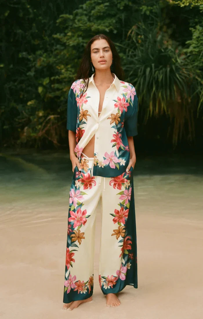 Lani Kiwi Button Up