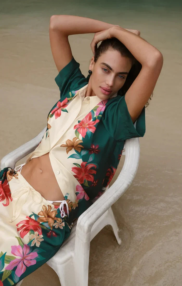 Lani Kiwi Button Up