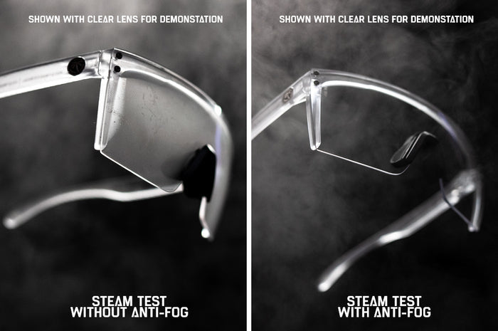 Lazer Face Sunglasses: Black Frame Anti Fog Black Lens Z87