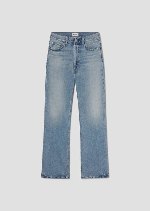 Leena Mid Rise Baby Flare Jean - Stream
