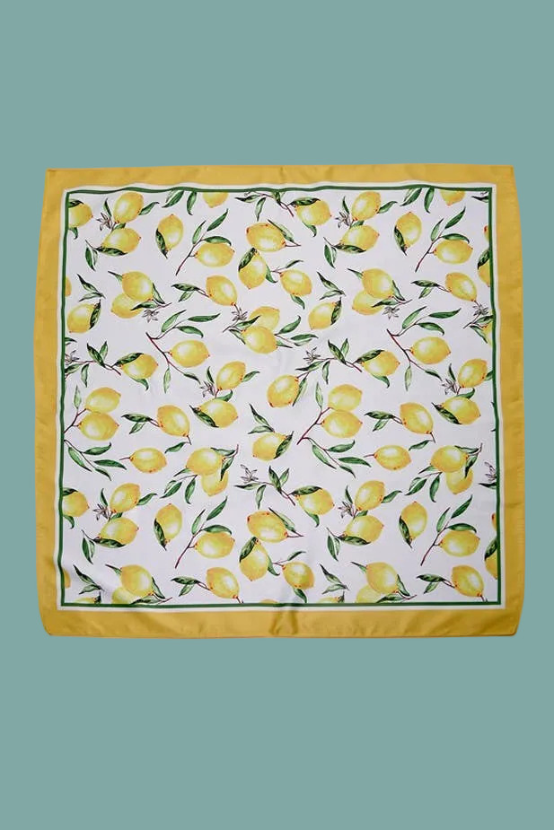 Lemon Silk Scarf