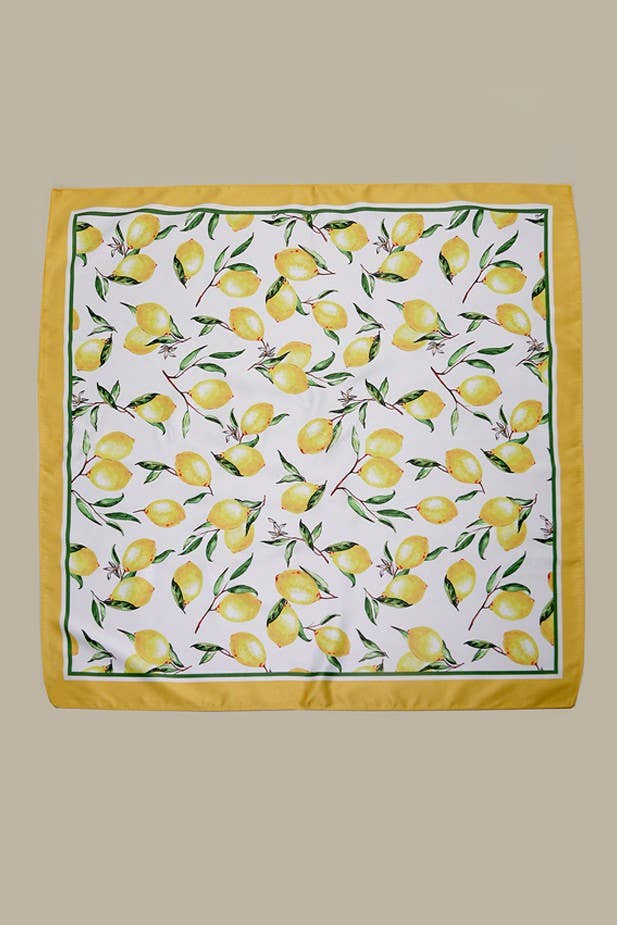 Lemon Silk Scarf