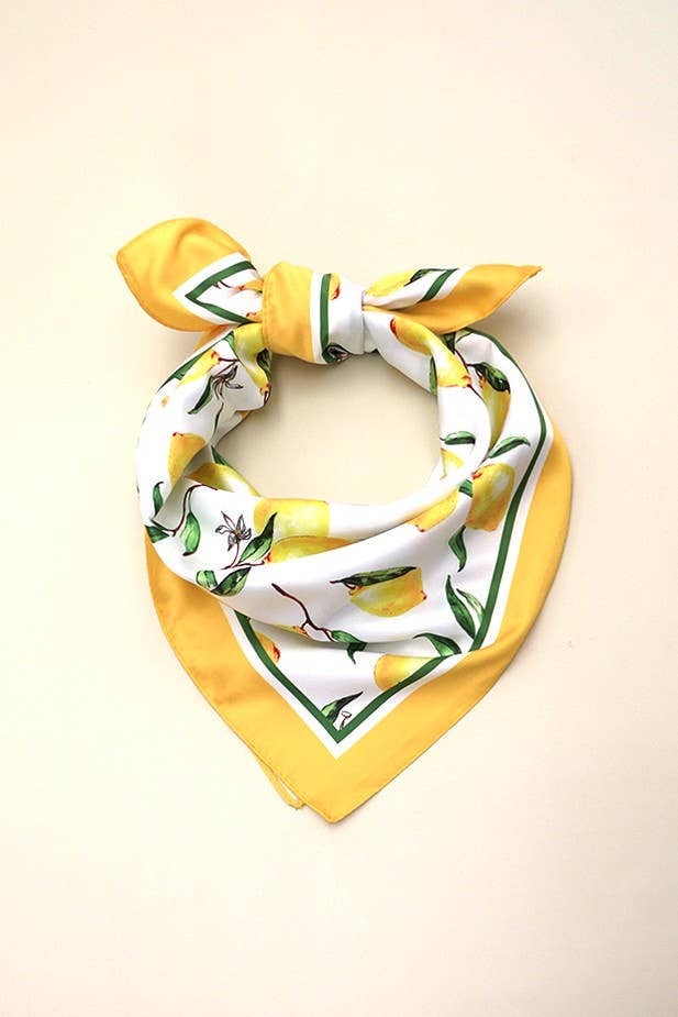Lemon Silk Scarf
