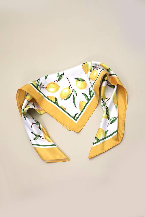 Lemon Silk Scarf