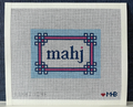 Light Blue and Pink Floral Corner Mahjong Insert