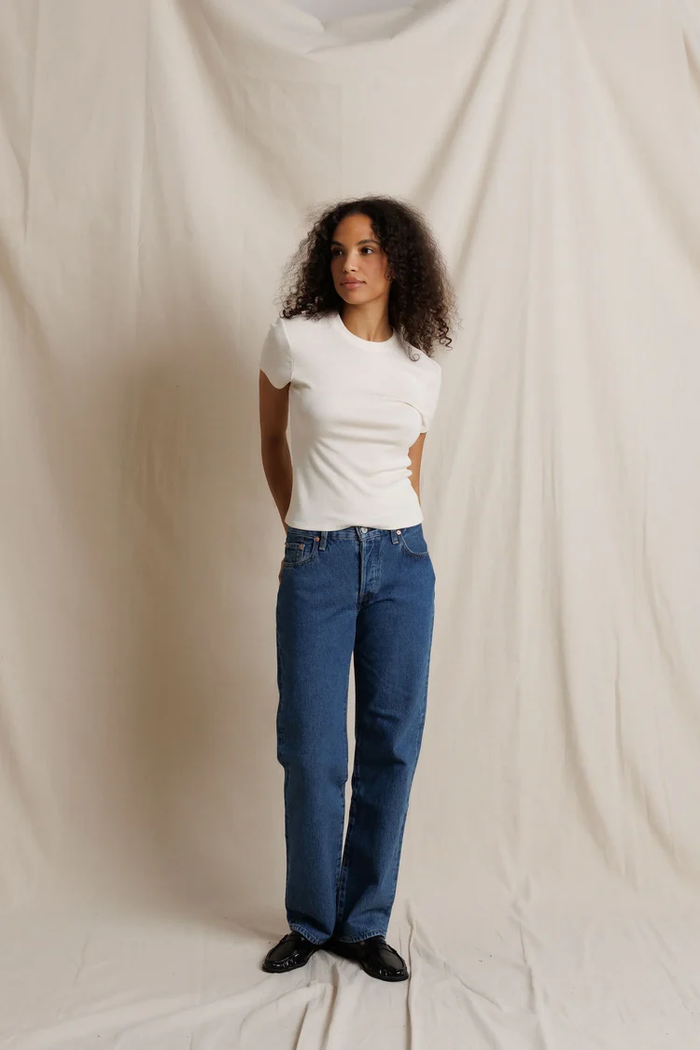 Lili Cashmere Rib Tee