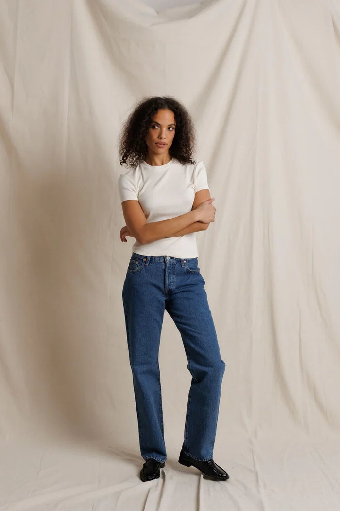 Lili Cashmere Rib Tee