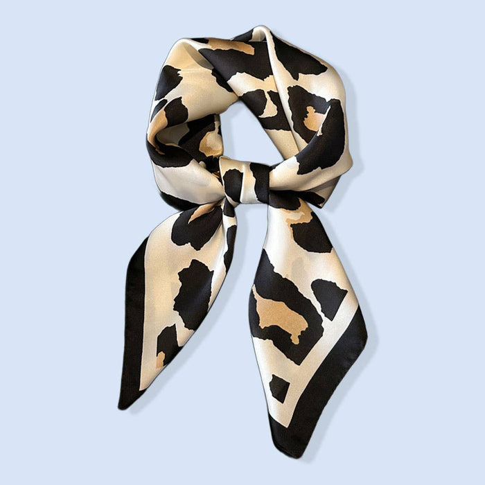 Lily Leopard Satin Scarf