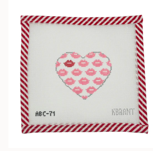 Lips and Kisses Heart-Pink