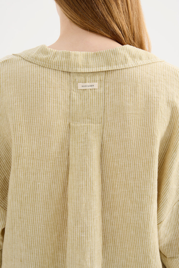 Lounge Stripe Linen Shirt