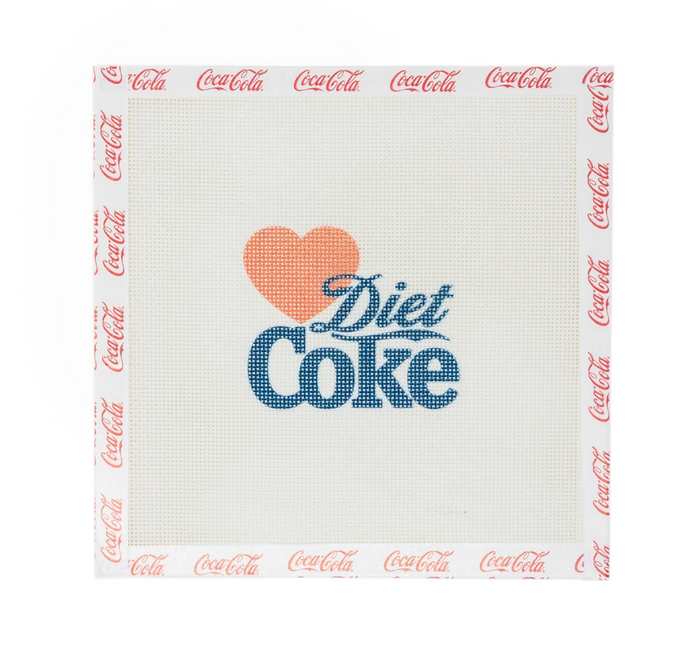 Love Diet Coke® Needlepoint Canvas | Licensed Coca-Cola® Product