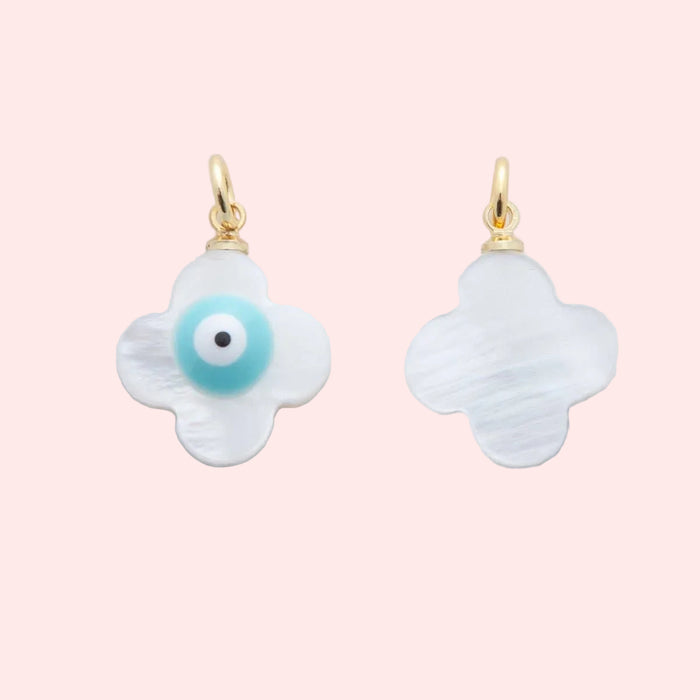 Lucky Eye Clover Charm