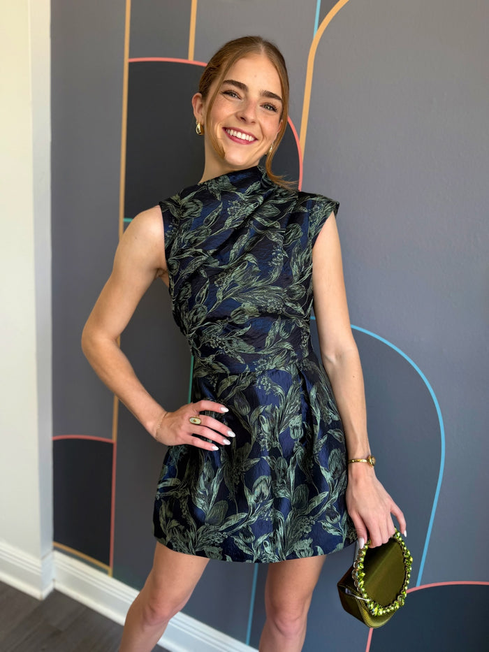 Luella Asymmetric Mini Dress