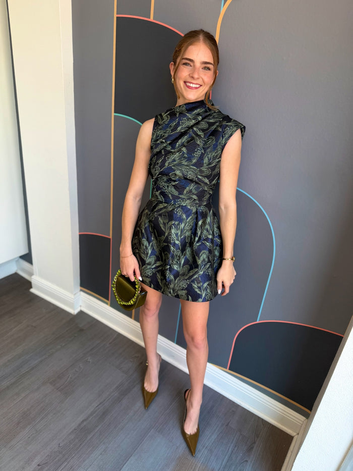 Luella Asymmetric Mini Dress