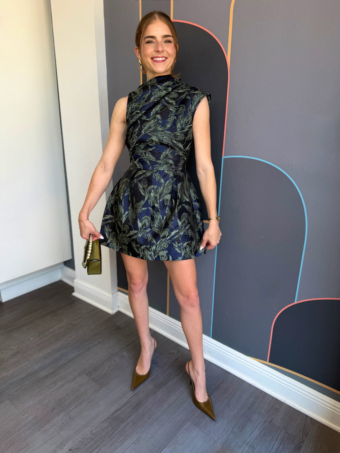 Luella Asymmetric Mini Dress