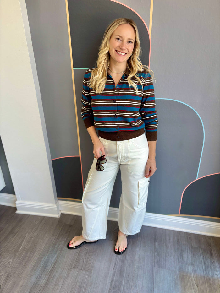 Lyvia Long Sleeve Merino Polo Cardigan
