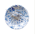 Magnetic Ort Bowl-Blue Needlepoint Print