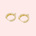 Main Character Huggie Charm Earrings – 24K Gold Filled