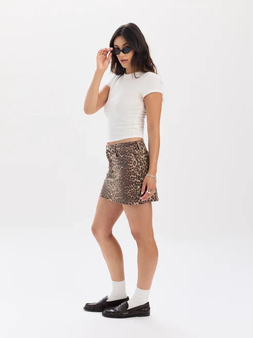 Malibu Mini Mid Waist Mini - Cool Cat