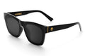 Heat Wave Visual Womens Marylin Sunglasses with black frame and black lenses.