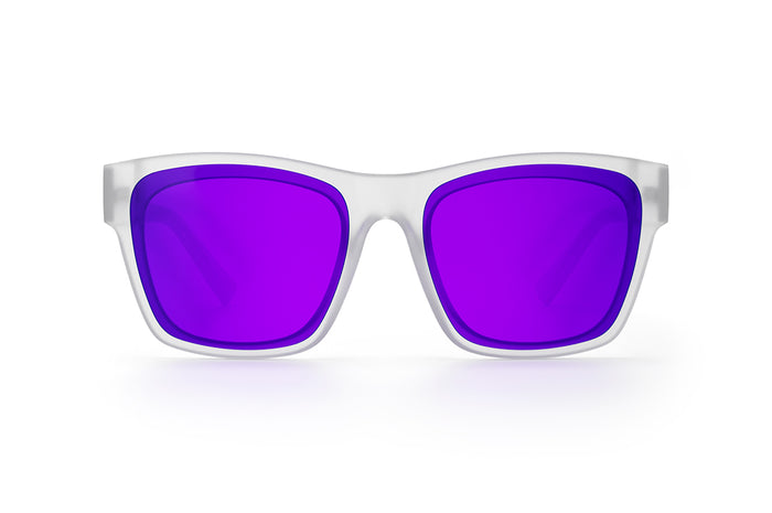 Heat Wave Visual Marylin Sunglasses with vapor frost frames and ultra violet lenses.
