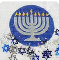 Menorah Snow Globe