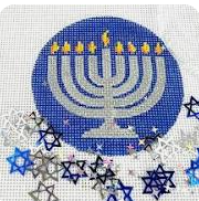 Menorah Snow Globe