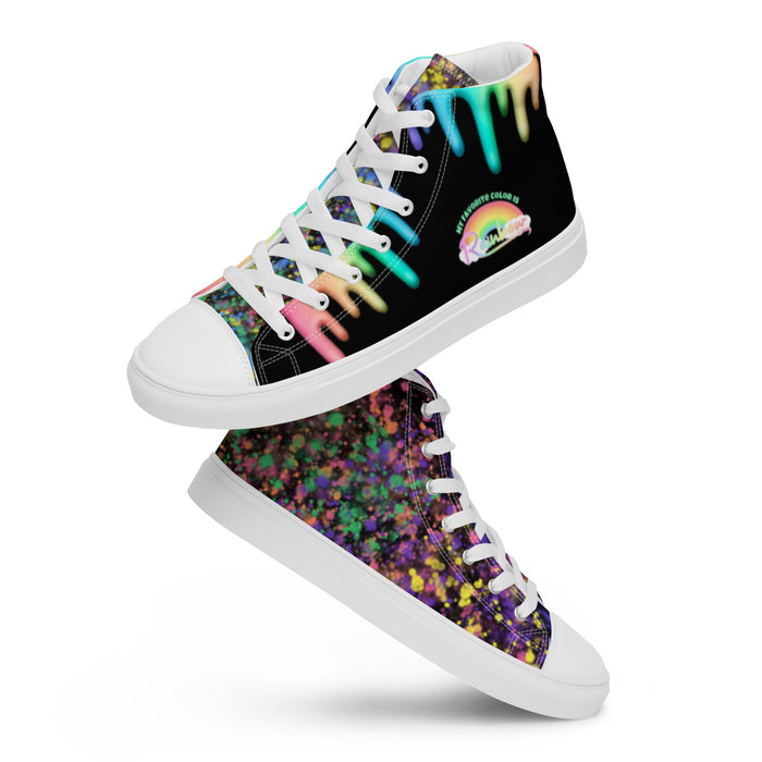 Men’s Rainbow Splatter Sneakers