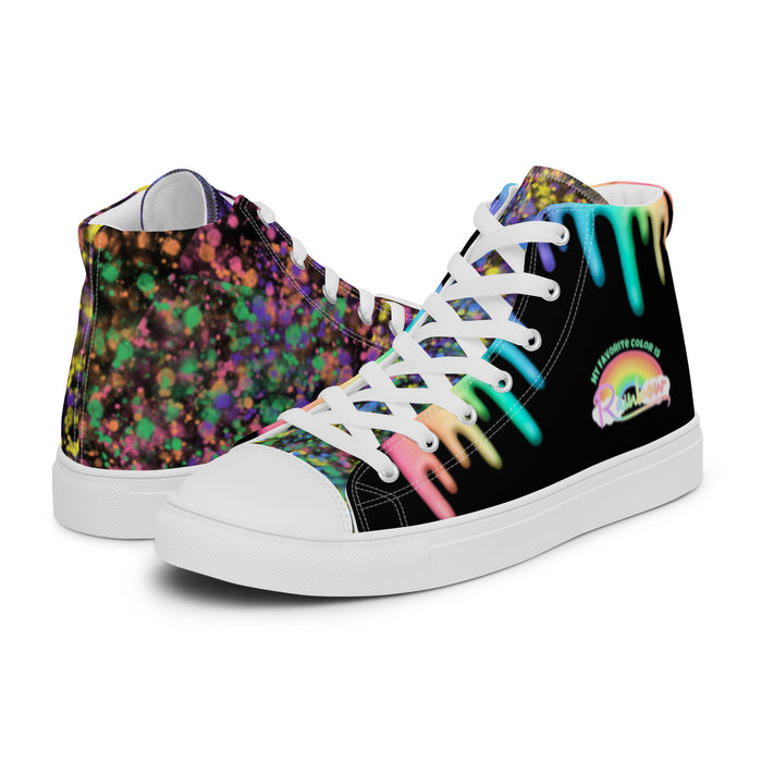 Men’s Rainbow Splatter Sneakers