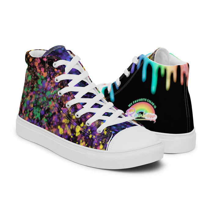 Men’s Rainbow Splatter Sneakers