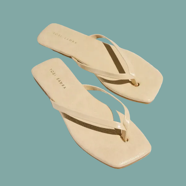 Mercer Sandal in Cream Croc