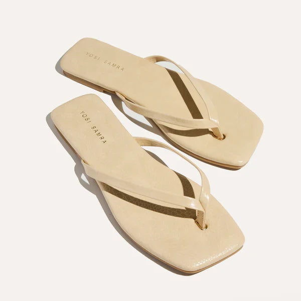 Mercer Sandal in Cream Croc