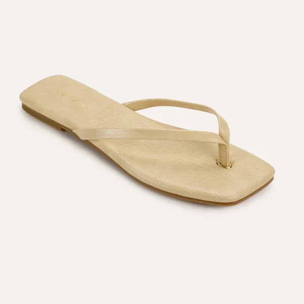 Mercer Sandal in Cream Croc