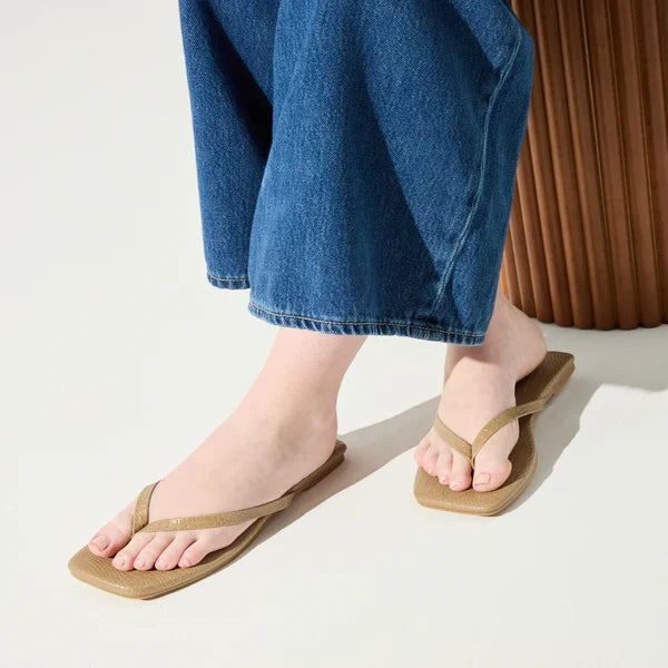 Mercer Sandal in Taupe Croc