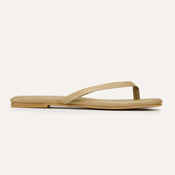Mercer Sandal in Taupe Croc