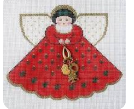 Merry Christmas Angel Red