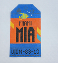 Miami Retro Travel Tag